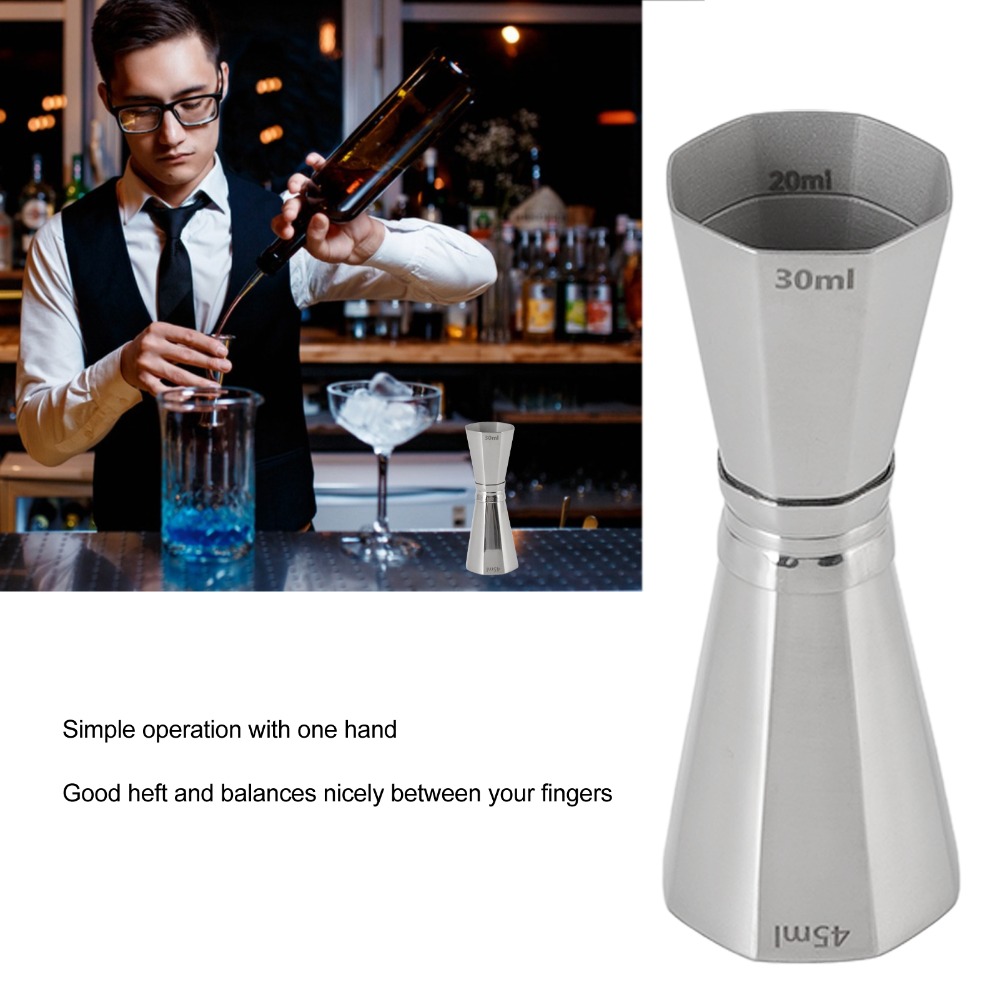 Jigger Double Sided - 304 Stainless Steel Double Cocktail Jigger