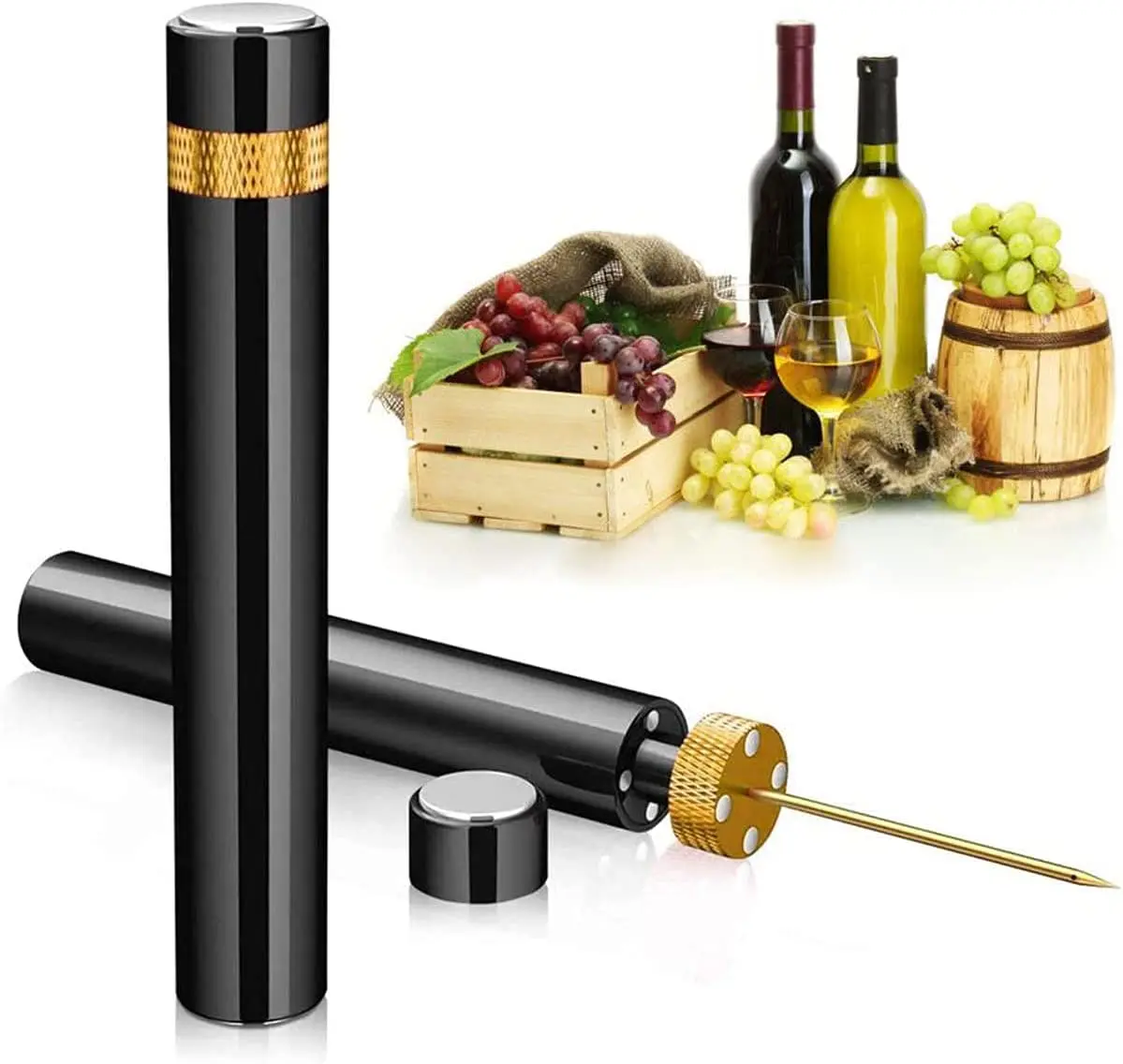 Wine Preservation Pump - Air Pump Wine Bottle Opener Red