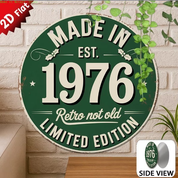 Home Bar Signs - Made in 1976 Retro Not Old