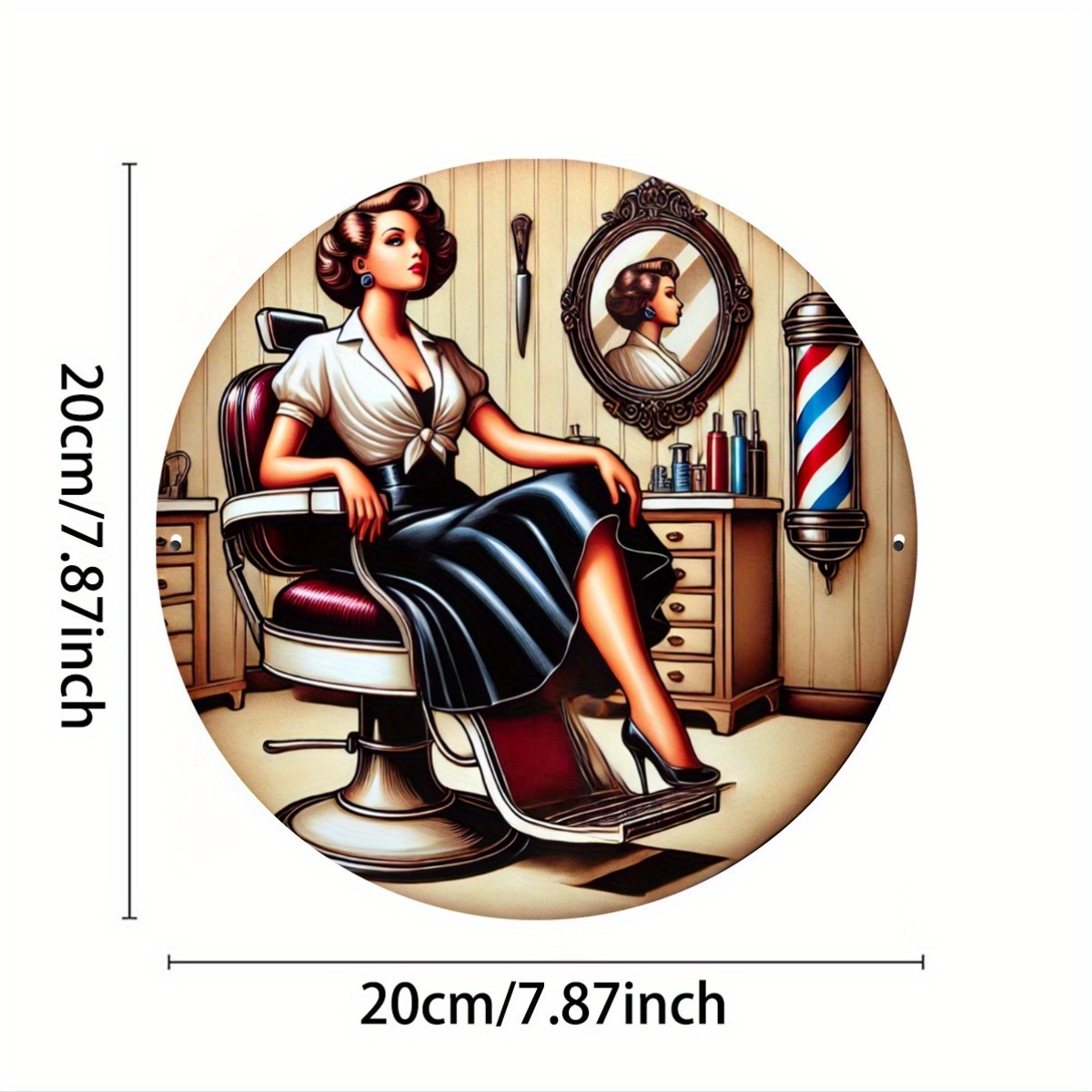 1pc Vintage Barber Shop Metal  - огляд і ціна Home Barber