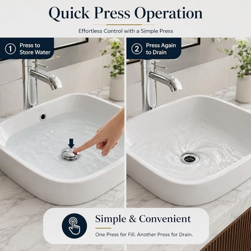 Washbasin Drain Press Type Lea - огляд і ціна Home Bar Sink