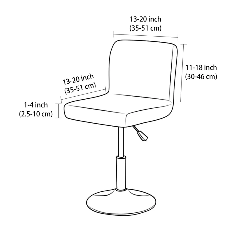 1/4pcs Jacquard Bar Stool Cove - огляд і ціна Home Bar Lounge