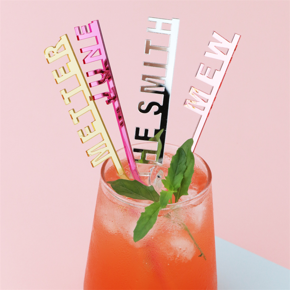 50pcs Personalized Name Swizzl - огляд і ціна Cocktail Recipe Book