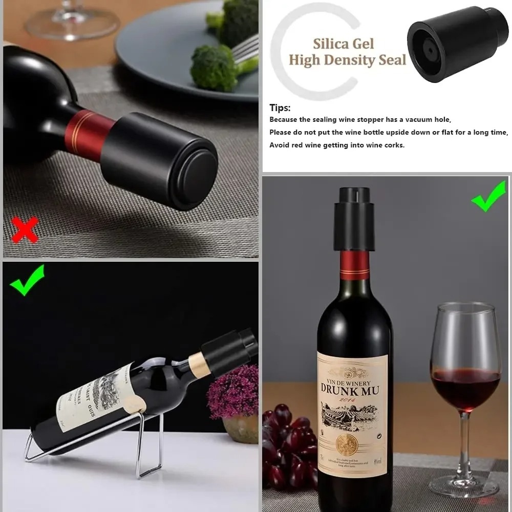 Push Type Vacuum Wine Preserve - огляд і ціна Wine Preservation Pump