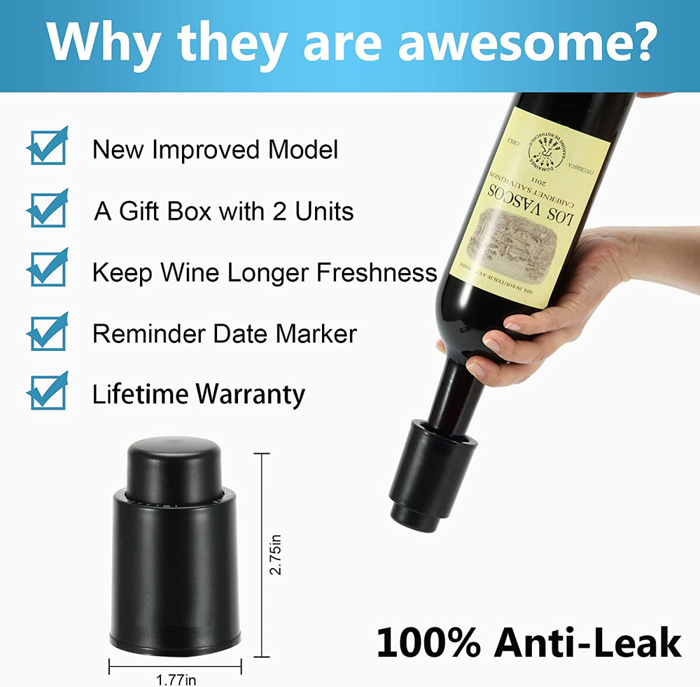 Wine Bottle Stoppers Reusable  - огляд і ціна Wine Preservation Pump