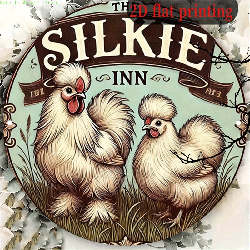 Vintage The Silkie Inn Round T - огляд і ціна Home Bar Signs