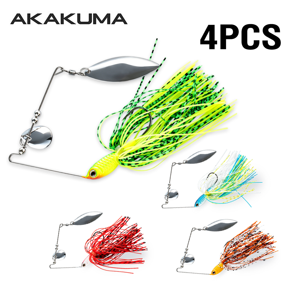 4pcs 18g Spinnerbait Fishing L - огляд і ціна Jigger Double Sided