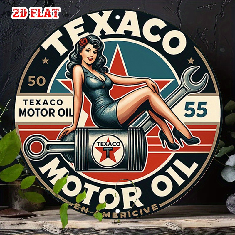 Round Metal Tin Sign Wall Deco - огляд і ціна Home Bar Signs