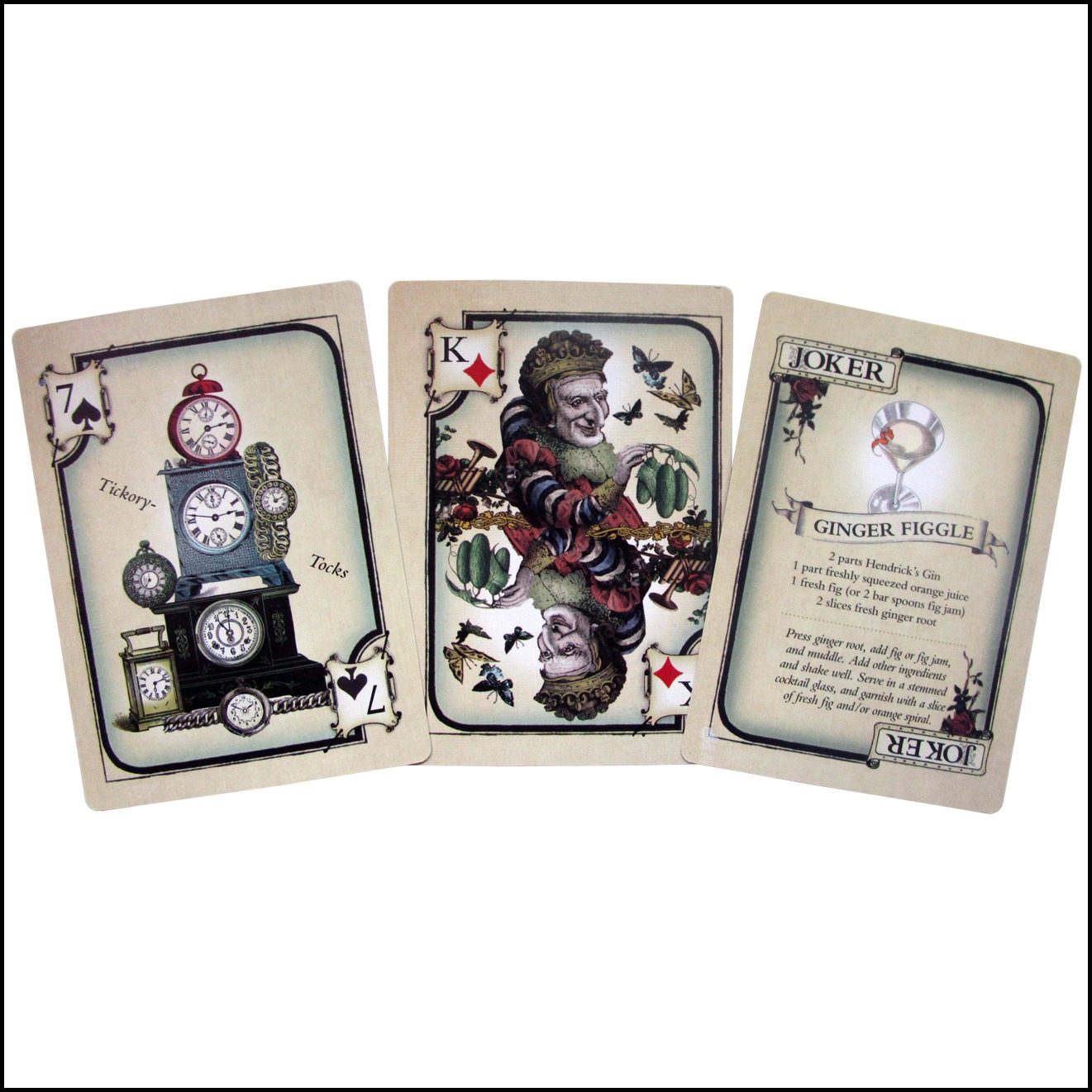 Full 52-card Deck Hendrick's G - огляд і ціна Cocktail Recipe Book