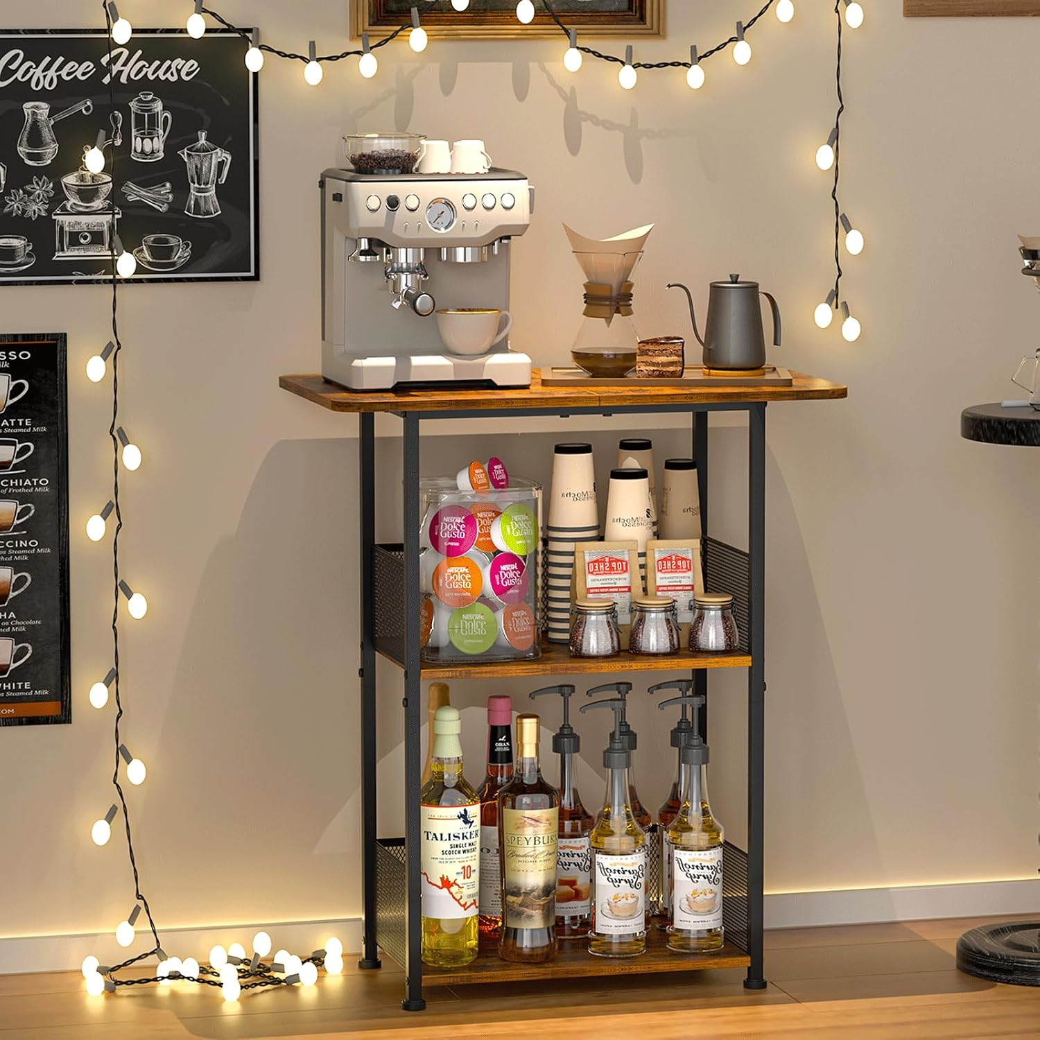 Mini Floor Standing Coffee Bar - огляд і ціна Home Bar Setup
