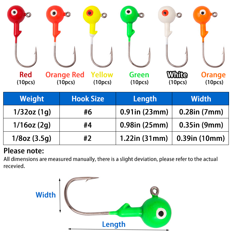 60Pcs/bag Lead Jig Heads Fishi - огляд і ціна Jigger Double Sided