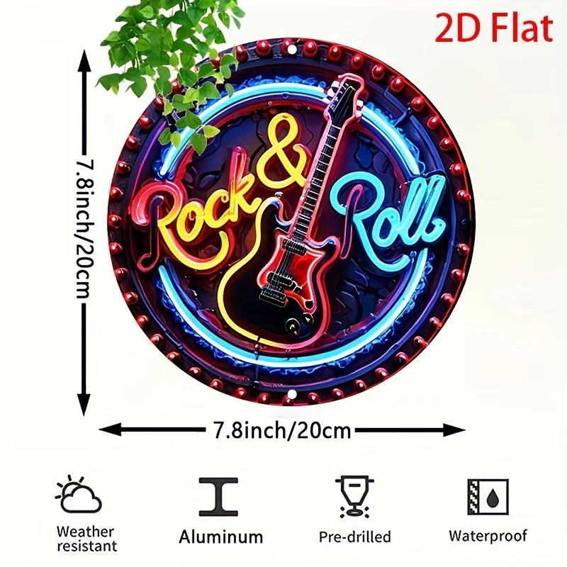 A Vintage Rock Neon Sign, 2Dfl - огляд і ціна Home Bar Signs